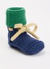 Babyslofjes van merino wol - Donkerblauw