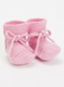 Booties babyslofjes met strikdetail - Lichtroze