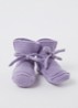 Booties gebreide babyslofjes van wol - Lila