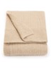Gaston plaid van merino wol 140 x 100 cm - Beige