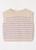 Harvey grofgebreide spencer van merino wol - Beige