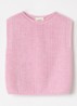 Harvey grofgebreide spencer van merino wol - Roze