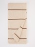 Igor sjaal van merino wol met streepprint 140 x 16 cm - Bruin