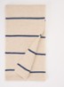 Igor sjaal van merino wol met streepprint 140 x 16 cm - Donkerblauw