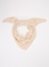 Josephina grofgebreide sjaal van merino wol 135 x 35 cm - Creme