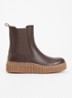 Calira05 chelsea boot van leer - Bruin