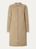 Gewatteerde jas met quilt patroon en steekzakken - Khaki