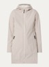 Regenjas met capuchon en ritszakken - Beige