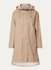 Regenjas met capuchon en steekzakken - Beige