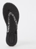 Slipper met glitter - Zwart