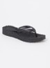 Slipper met glitter - Zwart