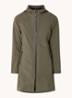 Softshell jack met capuchon en ritszakken - Legergroen