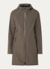 Softshell jack met capuchon en ritszakken - Bronsgroen