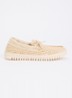 Tulip mocassin met structuur - Creme