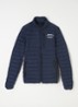 K1 gewatteerd jack met logoborduring  - Donkerblauw