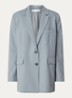 Alapi blazer in wolblend met klepzakken - Grijs