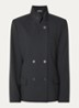 Bluff double-breasted blazer in wolblend met opstaande kraag - Zwart