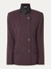 Bluff double-breasted blazer in wolblend met opstaande kraag - Bordeauxrood