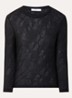 Gracelia longsleeve met structuur - Zwart