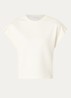 Mahani T-shirt met plooidetail - Gebroken wit