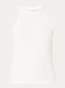 Safrina semi-transparante tanktop van linnen - Gebroken wit