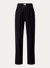 Celia high waist loose fit broek met ceintuur - Zwart