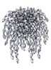 Hanabi broche met kristal - Zilver