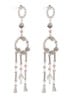 Ho'Flower oorringen met hanger - Zilver