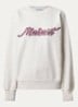 Rise sweater met logoborduring - Lichtgrijs