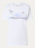 Zewel T-shirt met print en logo - Wit