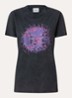 Zoeline T-shirt met logoprint - Zwart