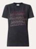 Zoeline T-shirt met logoprint - Antraciet