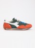 Equipe sneaker met details van suède - Orange