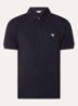 Regular fit polo van piqué katoen - Donkerblauw