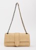 Crossbodytas met logo - Naturel