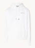 Hoodie van katoen met logoborduring - Wit