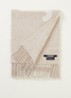 L'Echarpe sjaal van wol met logoprint 180 x 35 cm - Beige