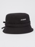 Le Bob Gadjo bucket hoed van canvas  - Zwart