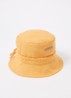 Le Bob Gadjo bucket hoed van canvas - Donkergeel