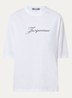 Le T-shirt met logoprint - Wit