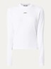 Longsleeve met logo - Wit