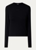 Longsleeve met logo - Zwart