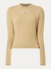 Longsleeve met logo - Donkerbeige