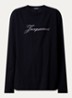 Longsleeve met logo - Zwart