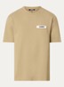 T-shirt met logo - Donkerbeige