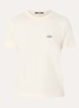 T-shirt met logo - Creme
