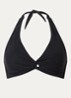 Jetset halter bikinitop met uitneembare vulling - Zwart