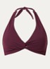 Jetset halter bikinitop met uitneembare vulling - Aubergine