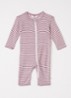 Babypak in zijdeblend met streepprint - Roze