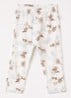 Legging in wolblend met print - Wit